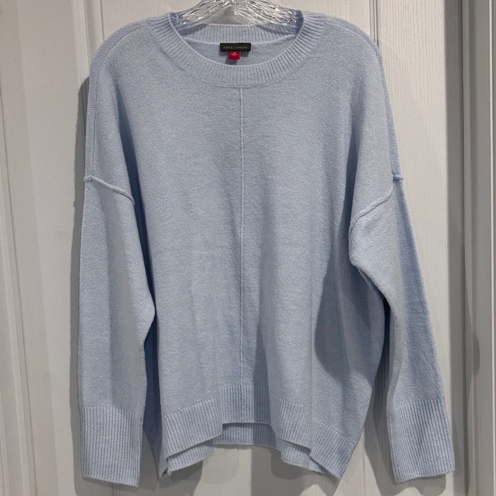 NWT Vince Camuto Women’s Soft Blue Crewneck Sweater - size medium